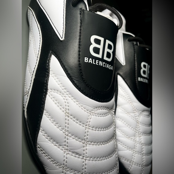 Balenciaga women’s Zen Sneaker MATT LEATH BLACK/ WHITE | Size: C 38 USA SIZE : 8 - Picture 4 of 10